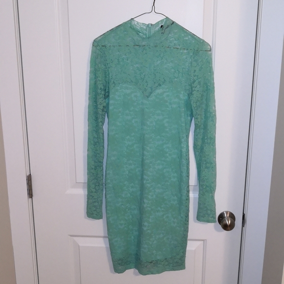 Guess - Mockneck Lace Dress - Picture 4 of 7